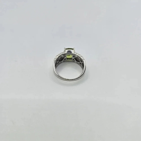 Natural Peridot Ring 925 Sterling Silver Marker Drakraus - Picture 5 of 5